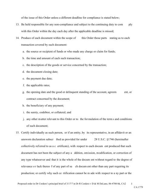 Outline for oral argument by Dr. Richard Cordero, Esq., in the Court ...