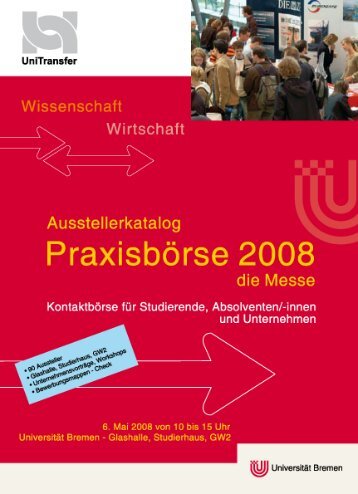 Praxisbörse 2008 - UniTransfer - Universität Bremen