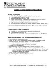 Tube Feeding General Instructions