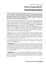 Curriculum dell'Istituto Pangea - Onlus (formato PDF)