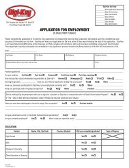 Application for Employment - Digikey