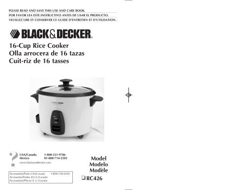 Black & Decker Arrocera De 20 Tazas Blk