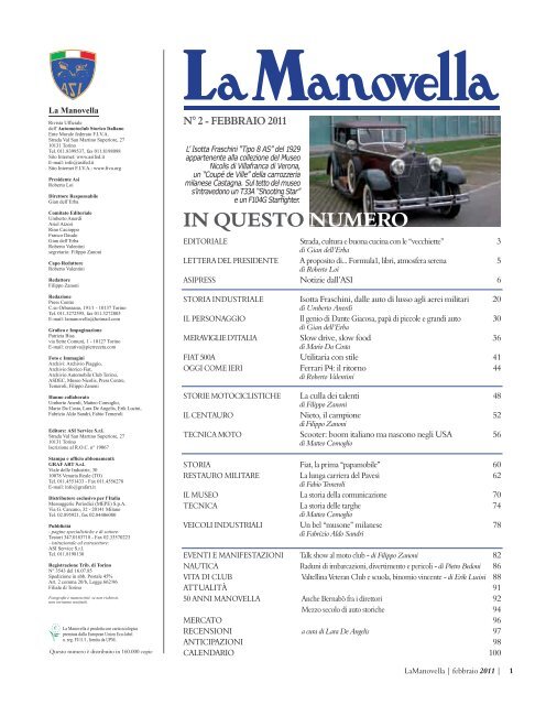 rivista ufficiale dell'automotoclub storico italiano il mensile di ...