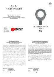 Bedienungsanleitung Schäkel - Evers GmbH