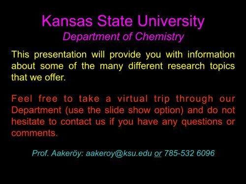 Information - Kansas State University