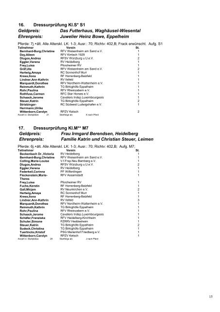 Programmheft (0,4 MB, pdf) - Reitanlage Wolf in Eppelheim