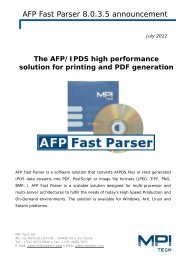 AFP Fast Parser 8.0.3.5 announcement - Mpitech.de