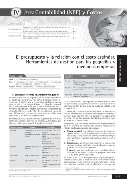 IV - Revista Actualidad Empresarial
