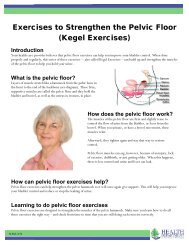 Exercises to Strengthen the Pelvic Floor (Kegel Exercises)