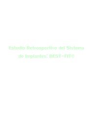 Estudio Retrospectivo del Sistema de Implantes: BEST-FIT - gt medical