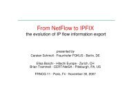 From NetFlow to IPFIX - frnog