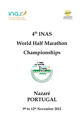 4 INAS World Half Marathon Championships NazarÃ© PORTUGAL
