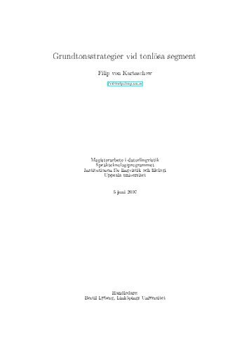 Grundtonsstrategier vid tonlÃ¶sa segment - Stp - Uppsala universitet