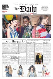 Life of the party - London Fashion Week Daily