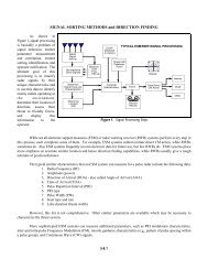 SIGNAL SORTING METHODS and DIRECTION FINDING