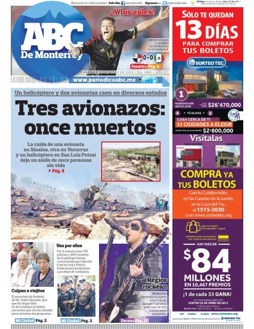 Tres avionazos: once muertos - Periodicoabc.mx