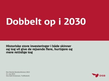 Dobbelt op i 2030 - Den Danske Banekonference