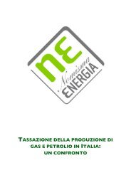 tassazione della produzione di gas e petrolio in italia - Assomineraria