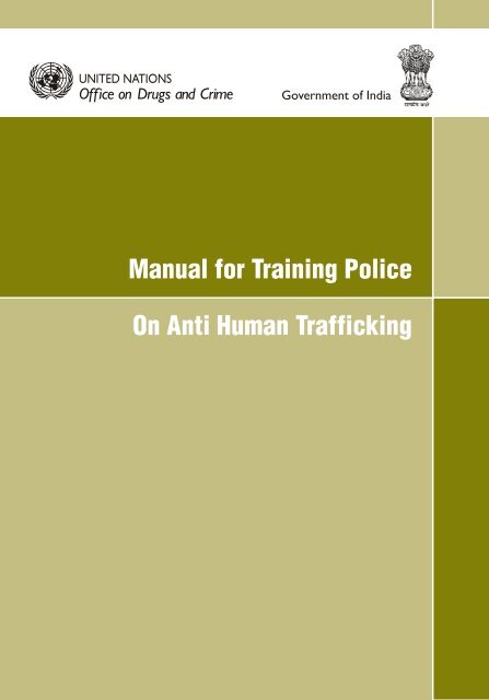 Manual for Training Police on Anti Human Trafficking