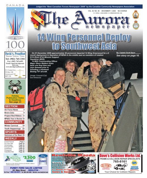 Dec 7 2009 - The Aurora Newspaper