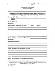 Counseling Intake Form - Lexington Catholic High School