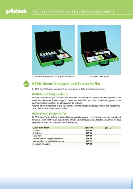 GENO-therm® Koffer Premium und Basic - K. M. G.-gmbh