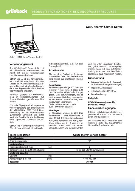 GENO-therm® Koffer Premium und Basic - K. M. G.-gmbh
