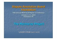 The Marmaray Project - Dispute Resolution Board Foundation