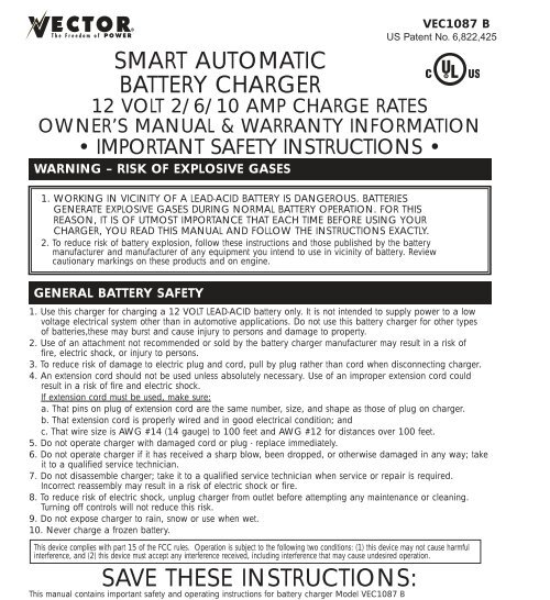 BLACK & DECKER SMART BATTERY CHARGER USER MANUAL Pdf Download