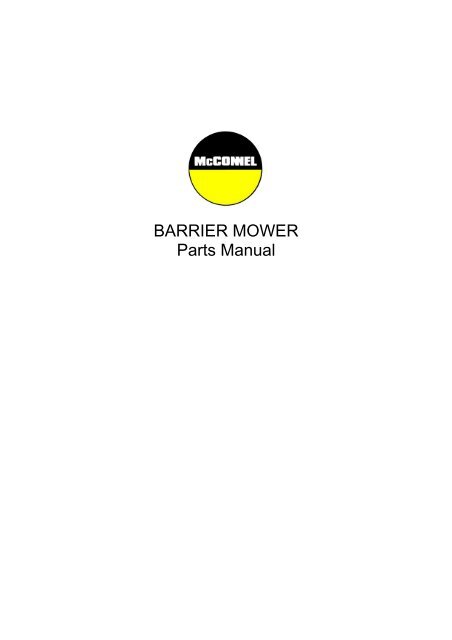 Barrier Mower - Parts Manual - McConnel