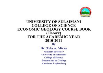 Eco. Lec. Syllabus.pdf - University of Sulaimani