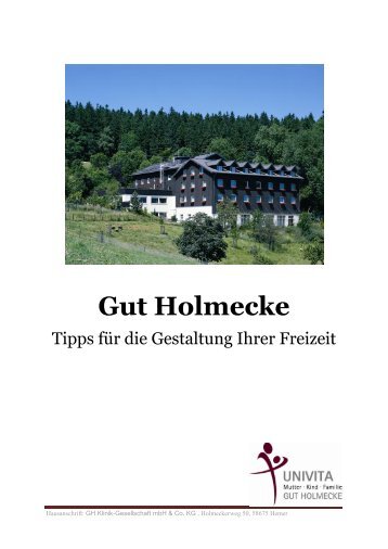 Gut Holmecke - UNIVITA