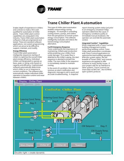 Trane Chiller Plant Automation - Dalkia