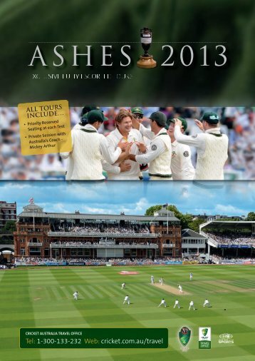 ASHES 2013 - Cricket Australia Travel Office