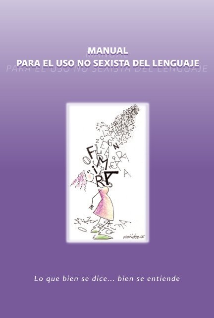 Manual para el uso no sexista del lenguaje (PDF) - CONAVIM