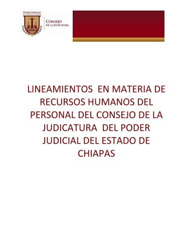 lineamientos en materia de recursos humanos del personal del ...