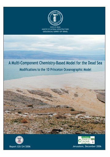 A Multi-Component Chemistry - Based Model for the Dead Sea