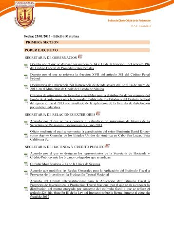 Fecha: 25/01/2013 - Poder Judicial del Estado de Chiapas