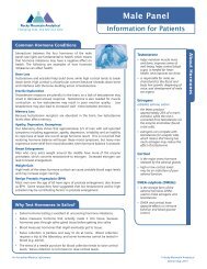 Patient Information Sheet - Rocky Mountain Analytical