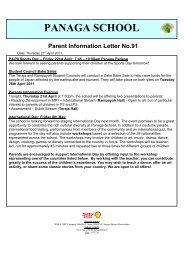 parent Info Letter 91 - Panaga School