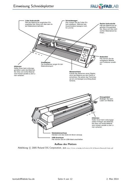 Einweisung Schneideplotter