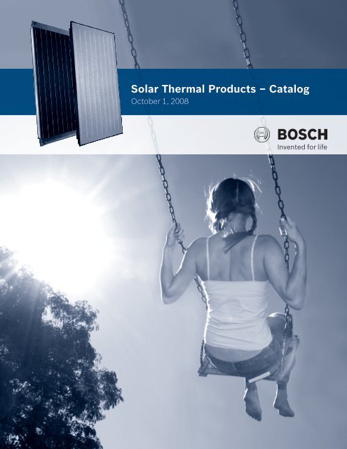 Solar Thermal Products â Catalog