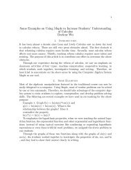 Some Examples on Using Maple to Increase Students - Mathematics ...