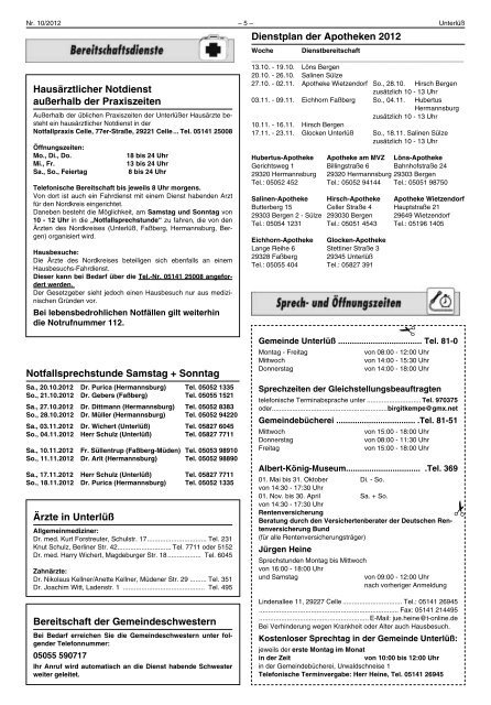 doppelt sparen! - schlagen Sie Russen und ... - Gemeinde Unterlüß