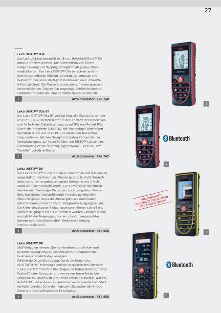 Leica Geosystems Katalog  2011 2012