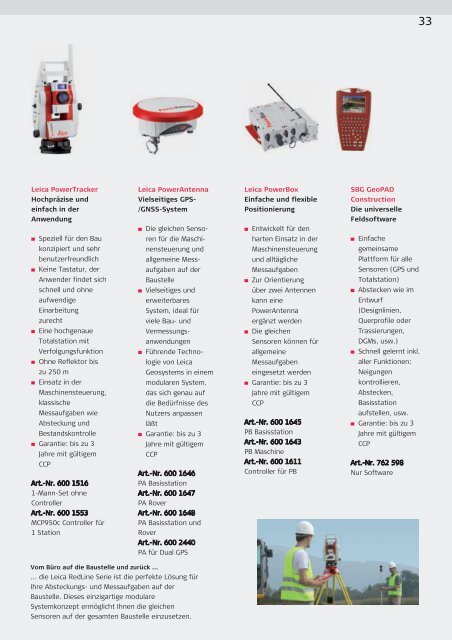 Leica Geosystems Katalog  2011 2012