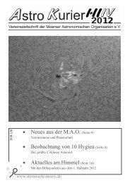 Beobachtung von 10 Hygiea - Moerser Astronomische Organisation ...