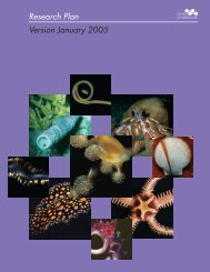 Census of Marine Life Research Plan (Version 2005) - CoML