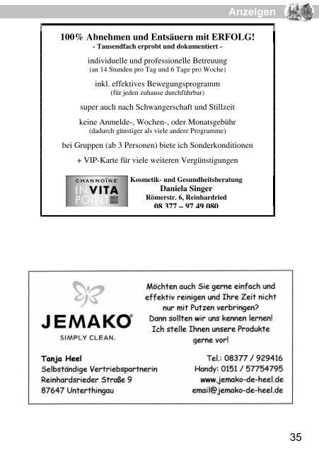 18. Juni ab 17:00 Uhr - Markt Unterthingau