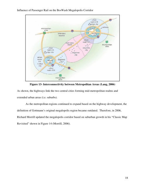 Influence of Passenger Rail on the BosWash Megalopolis Corridor ...